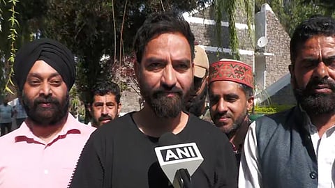 Sitting AAP MLA Mehraj Malik.