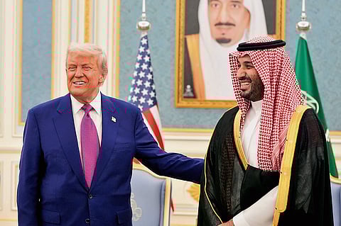 President Donald Trump with Saudi Crown Prince Mohammed bin Salman
