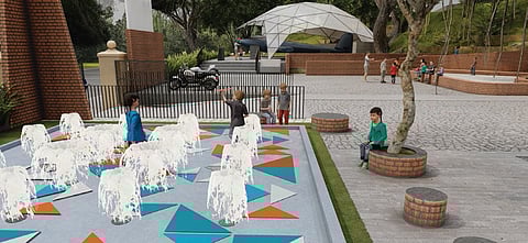 An artist’s view of the playscape at Jawahar Bal Bhavan