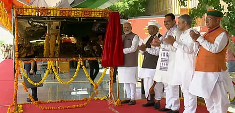 PM Modi inaugurates Amrit Bharat Deshnoke Railway Station, flags off Bikaner-Mumbai train service