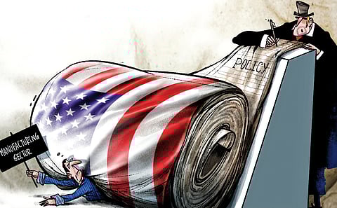 Unmade in America: Policy contortions of a misguided giant