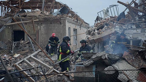 One house was destroyed and the shockwave from the blast also damaged several other houses, cars, and outbuildings