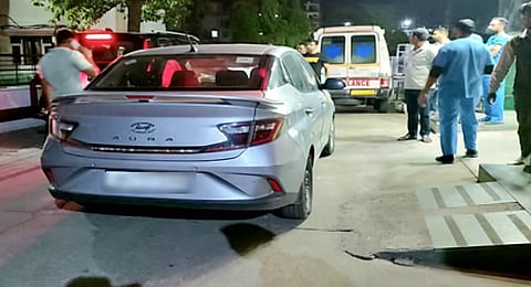 The vehicle where the incident involving the Mittal family took place in Panchkula.