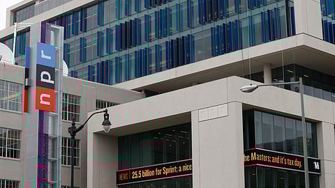 The headquarters for National Public Radio (NPR) is seen in Washington.