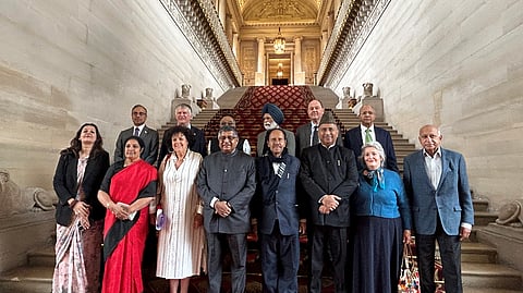 Multi-party delegation led by BJP leader Ravi Shankar Prasad at the French Senate, Tuesday,