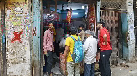 The government has marked several houses and shops in and around Batla House in New Delhi with a cross symbol and posted notices on the walls.