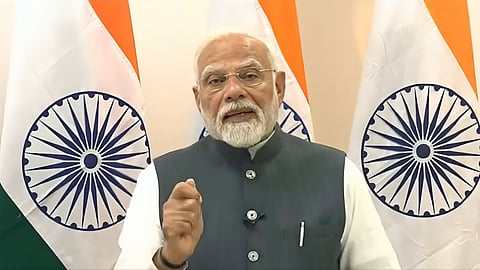 Prime Minister Modi addressing the Sikkim@50 celebrations.