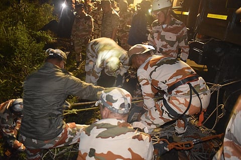 Four other passengers travelling in the bus are undergoing treatment at a hospital in Sikkim’s Mangan district.