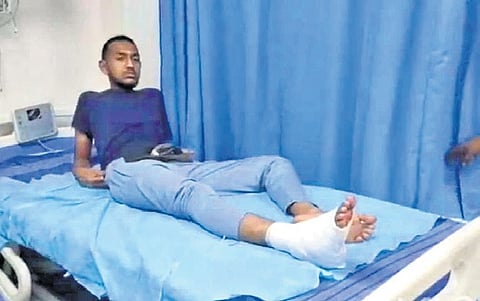 One of the nine persons getting treated at the Mettupalayam GH in Coimbatore on Friday