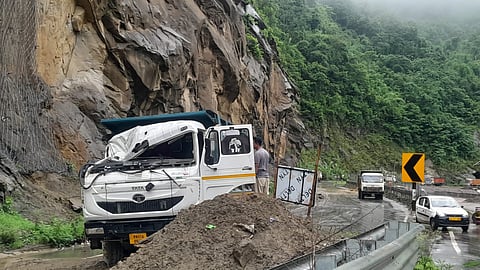 Torrential monsoon rains wreaked havoc across parts of the Northeast on Friday, claiming two lives.