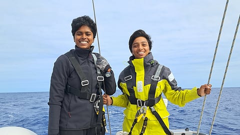 Lieutenant commanders Dilna K and Roopa Alagirisamy