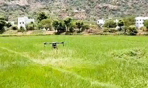 Despite the agricultural engineering department owning and renting out various farm implements, it currently has no drones. (Representative Image)