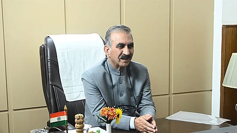 Himachal CM Sukhvinder Sukhu