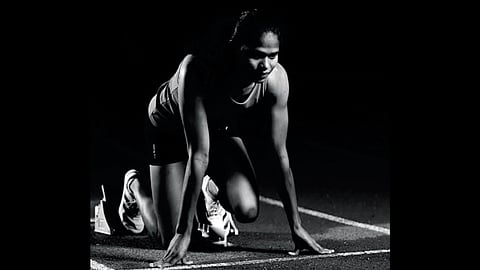 Kunja Rajitha, a young sprinter from the remote tribal village of Ramachandrapuram in Koonavaram mandal.