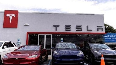 Image of a Tesla showroom used for representative purpose.
