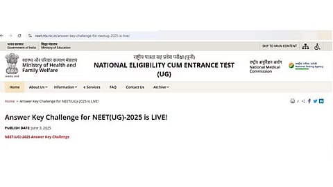 The NTA NEET official website – neet.nta.nic.in is hosting the NEET UG answer key for all the question paper codes