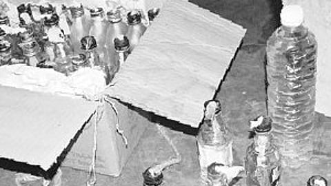 Image of petrol bombs used for representational purposes only.