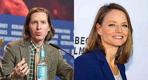 Wes Anderson(L) and Jodie Foster (R)