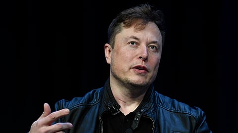 Tesla and SpaceX CEO Elon Musk speaks at the SATELLITE Conference and Exhibition, March 9, 2020, in Washington.