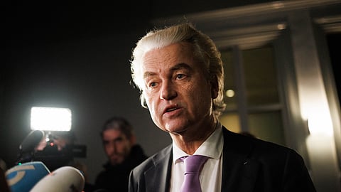 President of the far-right Party for Freedom (PVV) Geert Wilders