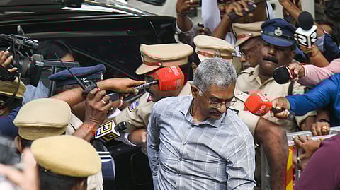 T Prabhakar Rao, former chief of the Special Intelligence Bureau and the prime accused in the phonetapping case.