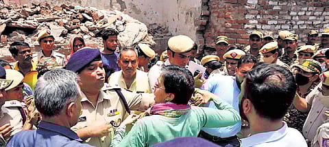 Atishi claims detention during protest at Kalkaji jhuggi demolition site; police deny charge