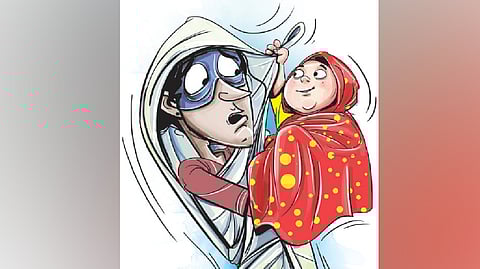 According to reports, the family was sitting under a tree on the hospital grounds around lunchtime when two women approached them