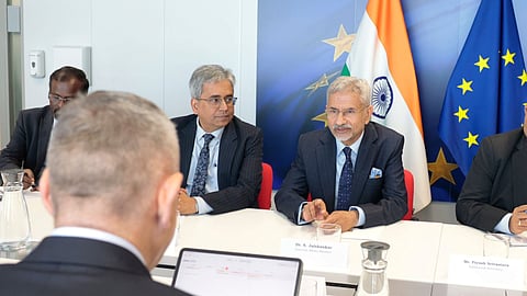 External Affairs Minister S Jaishankar on Wednesday held a series of meetings with top European Union leaders to strengthen the EU-India strategic partnership.