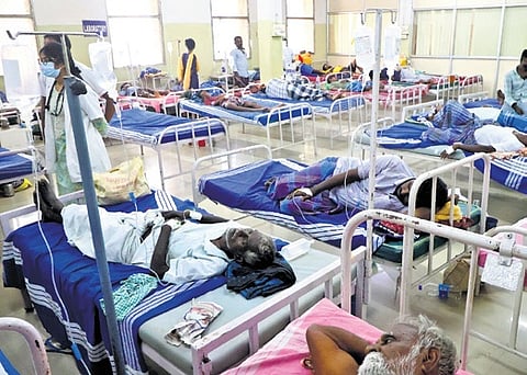 Sources said that over 300 people took part in a temple Kumbabishekam on Sunday.