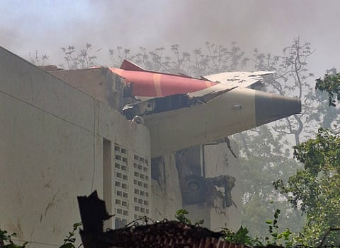 The Air India plane crashed into a residential locality in Ahmedabad (Photo | IANS)