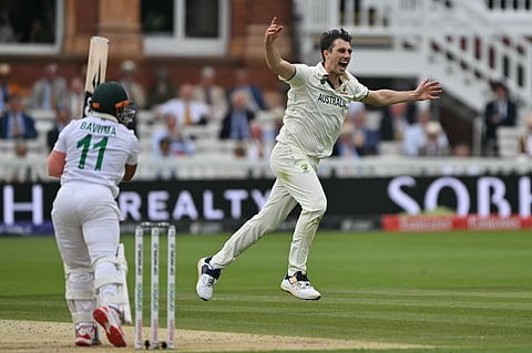 Australia's skipper picked up six wickets as his exploits gave the holders an invaluable 74-run lead in the final