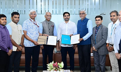 The State government signs MoU with Cyient Foundation and AICTE.