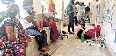 Patients and their attendants at Dharmasala community health centre | Express