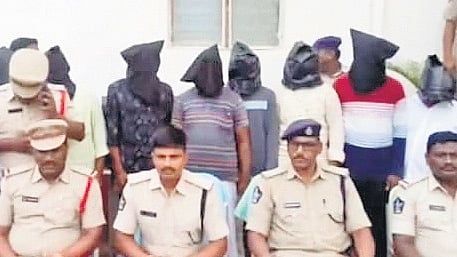 Prakasam ASP Nageswara Rao addressing the media on Friday