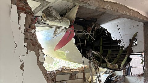 The crash site, once filled with the energy of young doctors and healthcare workers, now resembles a war zone.