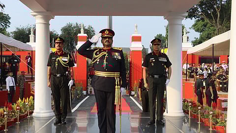 Lieutenant (Lt) General (Gen) BKGM Lasantha Rodrigo at the Indian Military Academy.