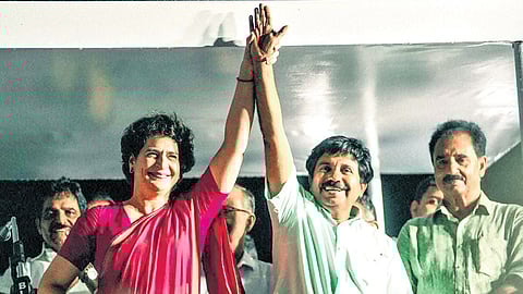 Congress leader Priyanka Gandhi campaigned for UDF candidate Aryadan Shoukath in Nilambur; on Monday, the Congress secured the seat.