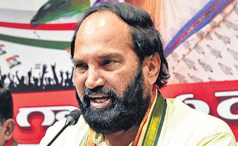 Irrigation Minister N Uttam Kumar Reddy.