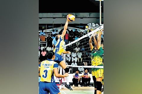 Representing MG University, Anamika has made her mark at the national level by securing second place in the Junior National Volleyball Championship