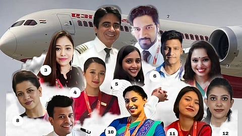 Cabin crew page of Air India released by Sanjay Lazar.