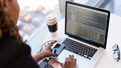 Image of a woman using her laptop used for representational purposes only.
