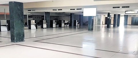 The Begumpet Airport wears a deserted look on Wednesday