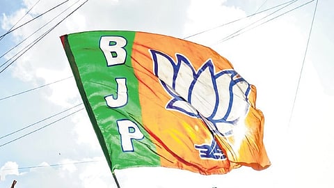 Image of the BJP flag used for representational purposes only.