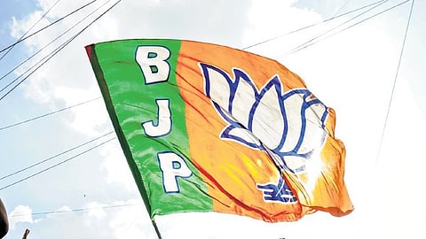 Image of the BJP flag used for representational purposes only.