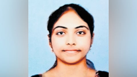 Bysani Haritha Sri, 1st rank in PGLCET