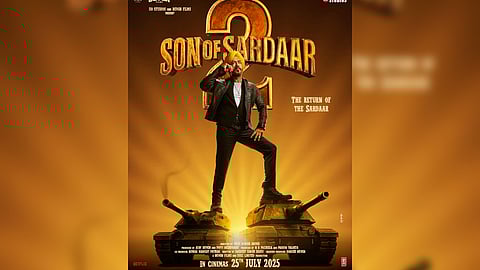 Ajay Devgn uploaded a poster from the film, with the release date written over it.