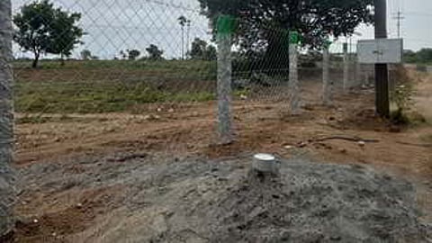 A temporary setup intended to resemble a new borewell has sparked controversy in Chettipalayam Town Panchayat, Coimbatore
