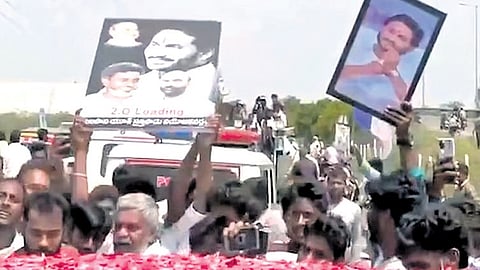 After reviewing CCTV footage, drone visuals, and accounts from witnesses, police confirmed that the SUV carrying Jagan was directly involved in the mishap.