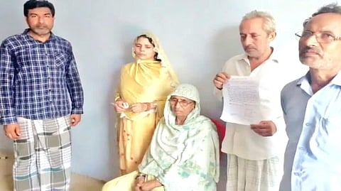 The family of the missing engineer Siraj Ali Ansari (Photo | Special arrangement)