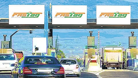 A toll plaza